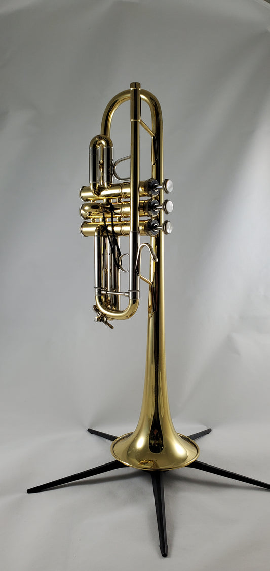 Used Bach Large Bore C Trumpet Model 239 SN 548582 in Lacquer Finish