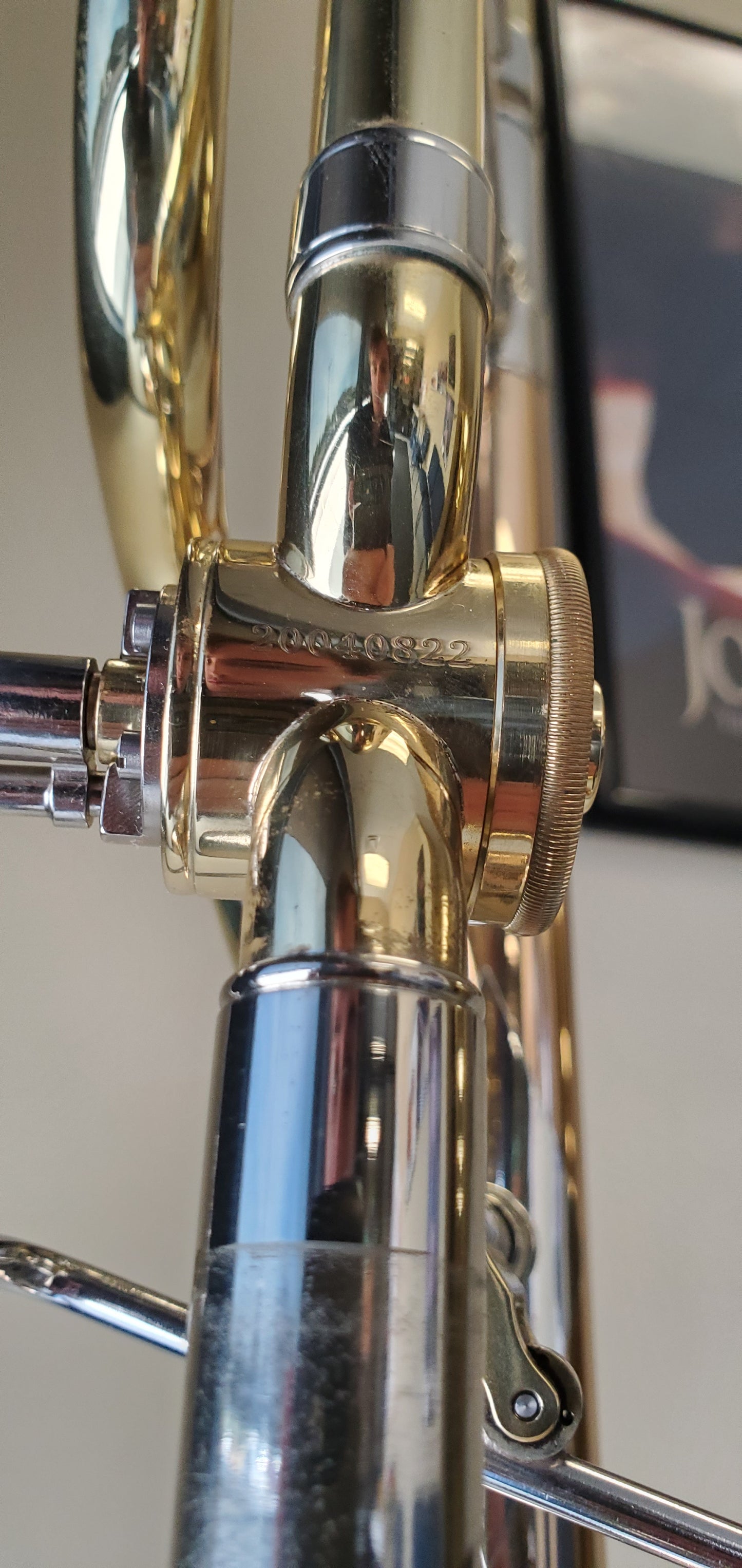Used S.E. Shires Q30 F-Attachment Trombone with Traditional Rotor and Gold Brass Bell SN: Q5114