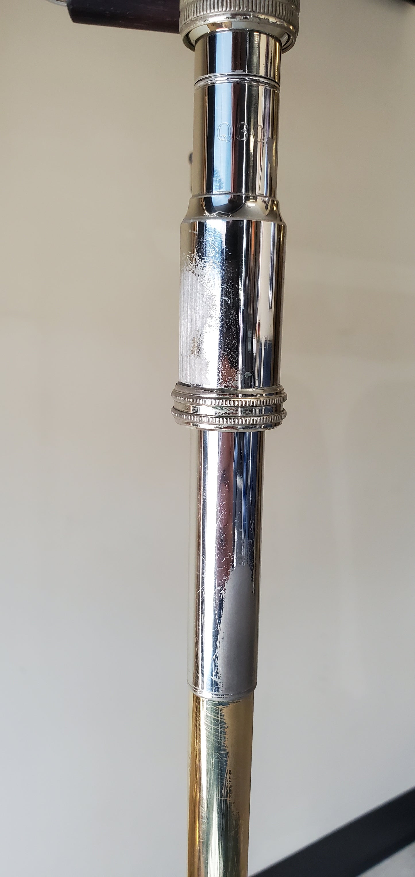 Used S.E. Shires Q30 F-Attachment Trombone with Traditional Rotor and Gold Brass Bell SN: Q5114