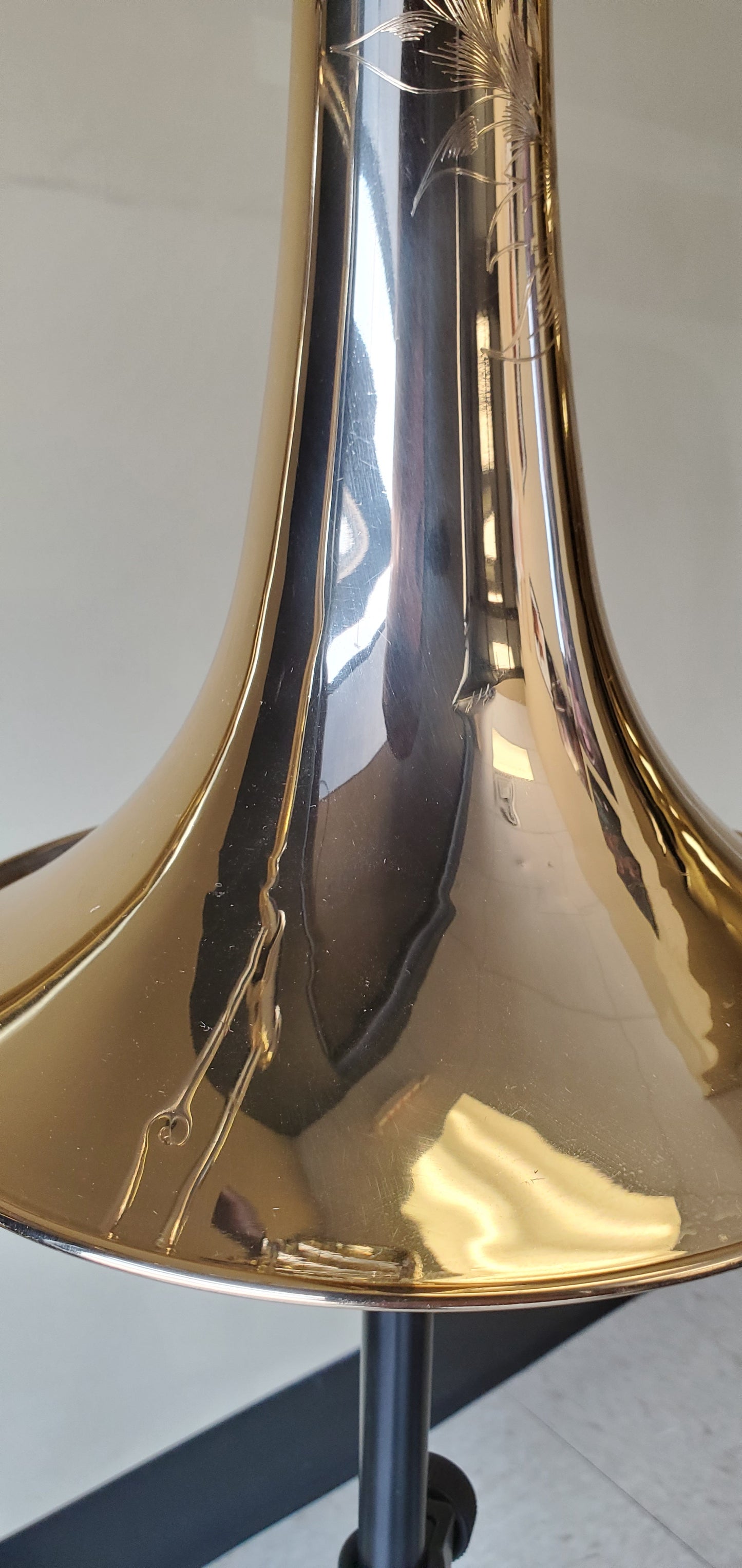 Used S.E. Shires Q30 F-Attachment Trombone with Traditional Rotor and Gold Brass Bell SN: Q5114