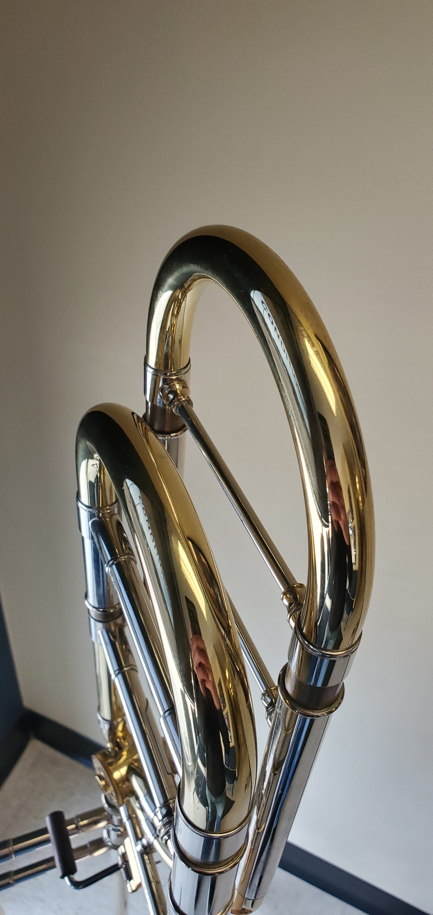 Used S.E. Shires Q30 F-Attachment Trombone with Traditional Rotor and Gold Brass Bell SN: Q5114