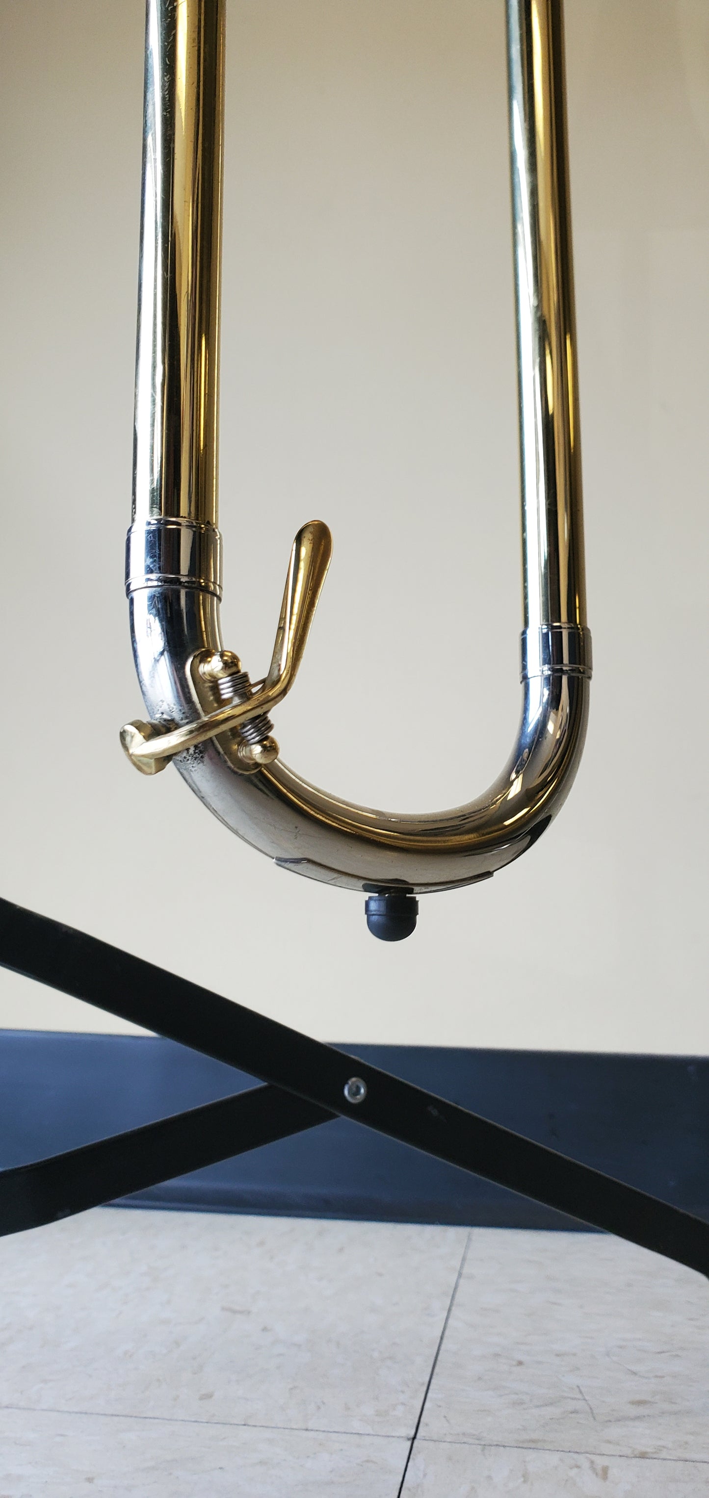 Used S.E. Shires Q30 F-Attachment Trombone with Traditional Rotor and Gold Brass Bell SN: Q5114