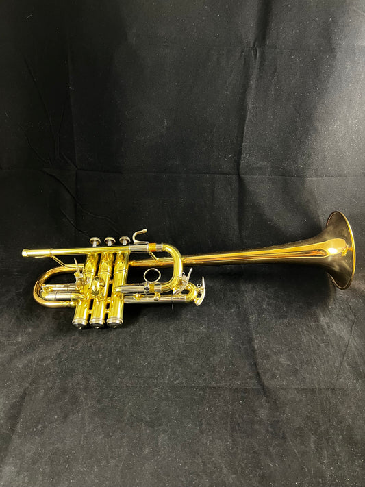 Used Bach Large Bore D Trumpet with 229G Bell SN 128033
