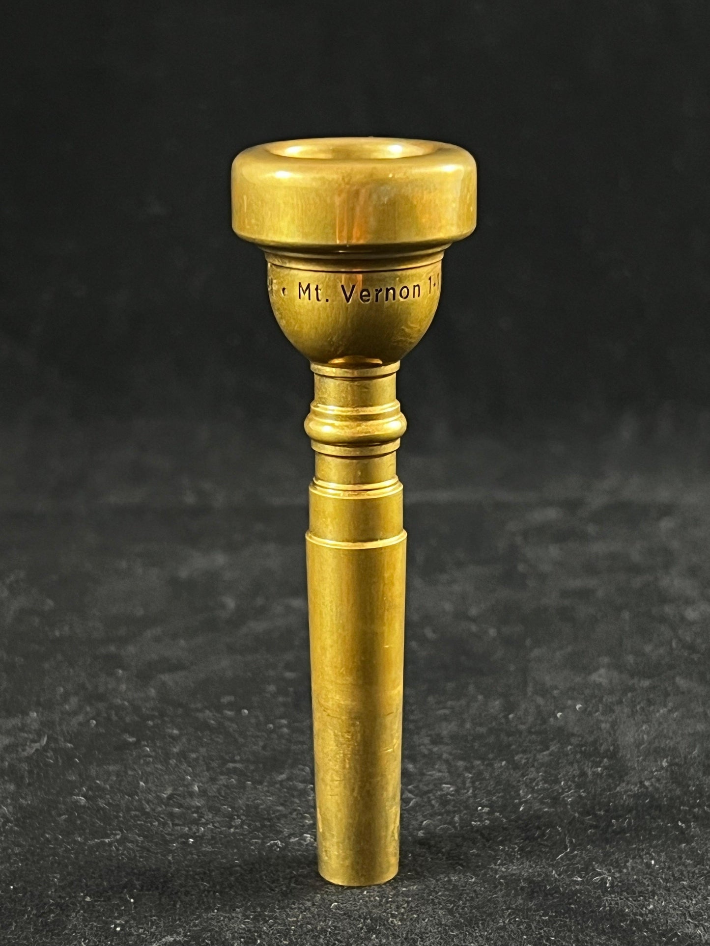 Used Vennture 1.25 C Mt Vernon Geyer Trumpet Mouthpiece in Raw Brass