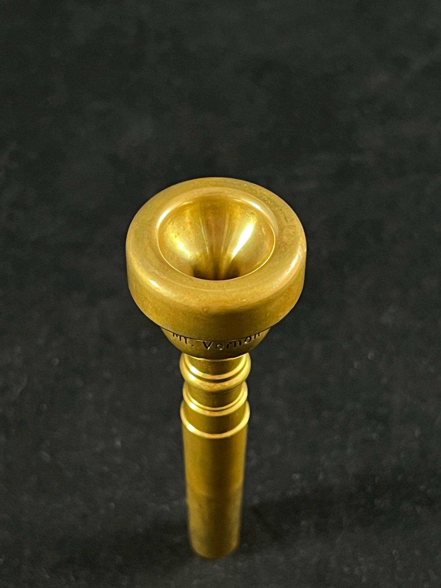 Used Vennture 1.25 C Mt Vernon Geyer Trumpet Mouthpiece in Raw Brass