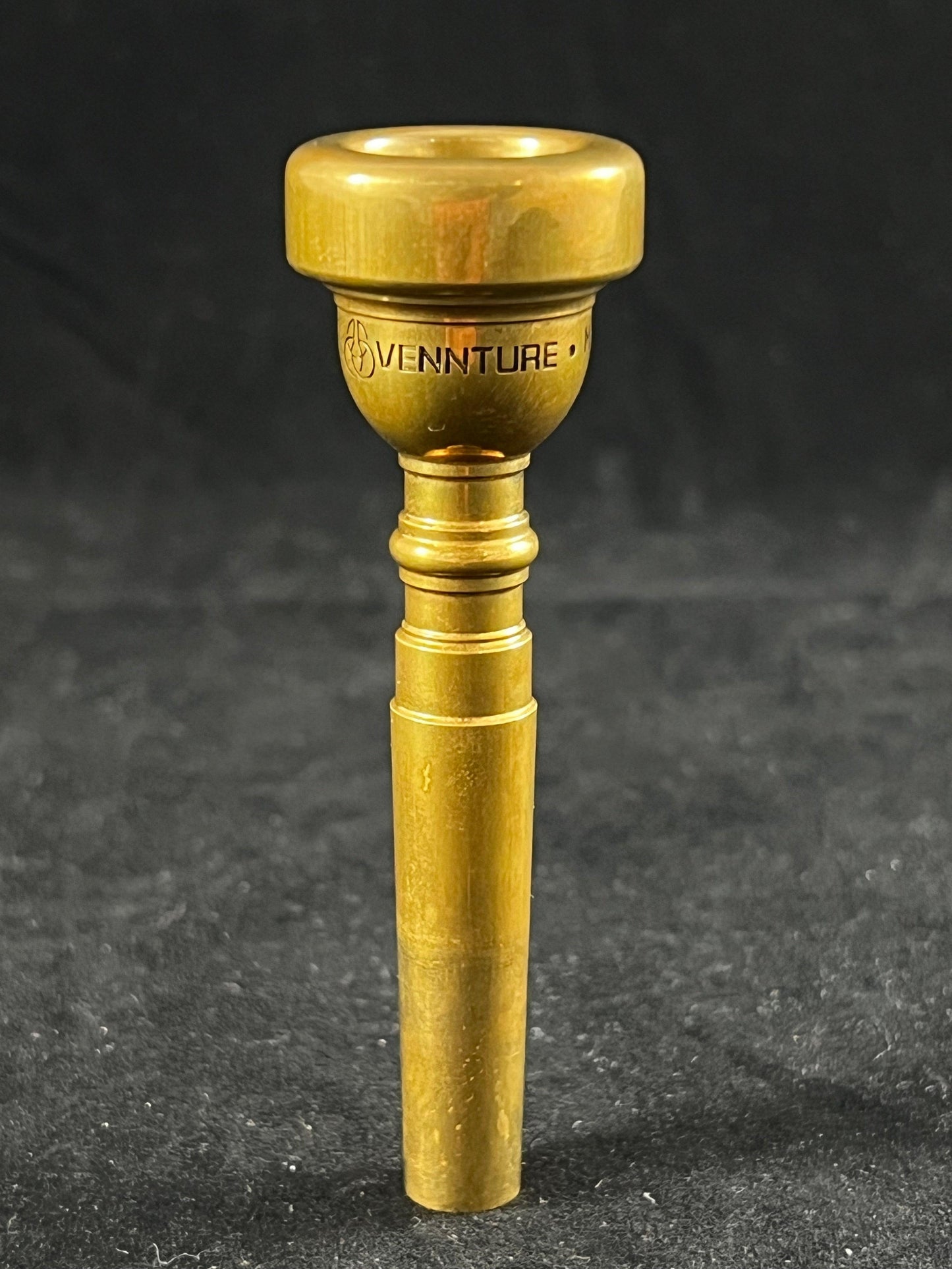 Used Vennture 1.25 C Mt Vernon Geyer Trumpet Mouthpiece in Raw Brass