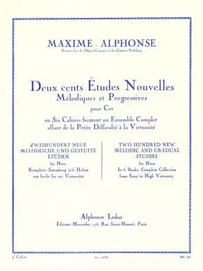 Alphonse / Maxime — 200 New Melodic and Gradual Studies for Horn, Book 4