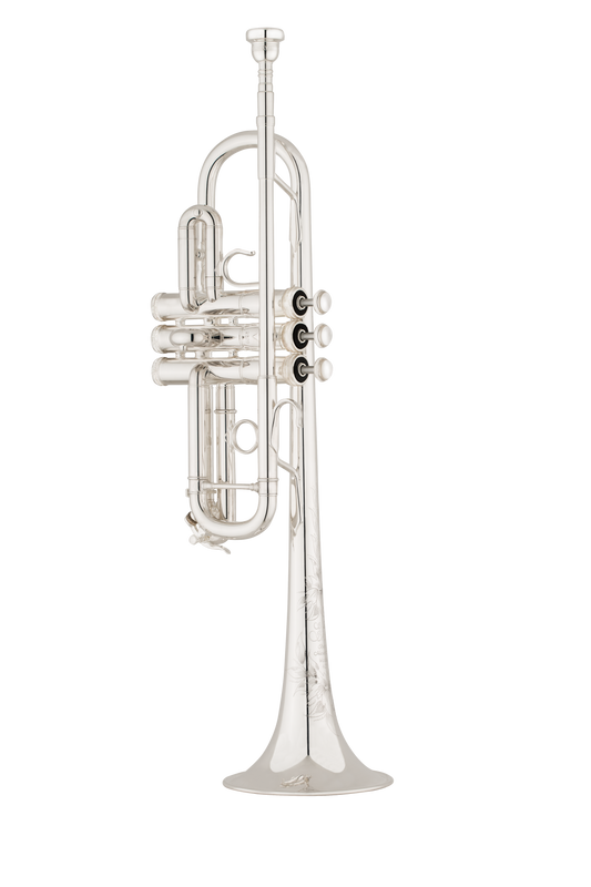 SE Shires Model 4S8 C Trumpet in Silver