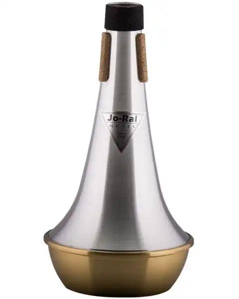 Jo-Ral Bass Trombone Straight Mute, Aluminum with Brass Bottom
