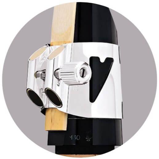 Vandoren Optimum Clarinet Ligature – Silver Plate