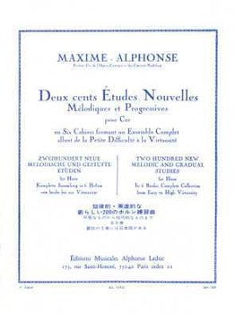 Alphonse / Maxime -- 200 New Melodic and Gradual Studies for Horn, Book 3