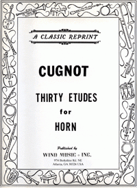Cugnot - Thirty Etudes for Horn
