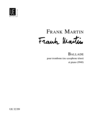 Martin, Frank - Ballade for Trombone and Piano