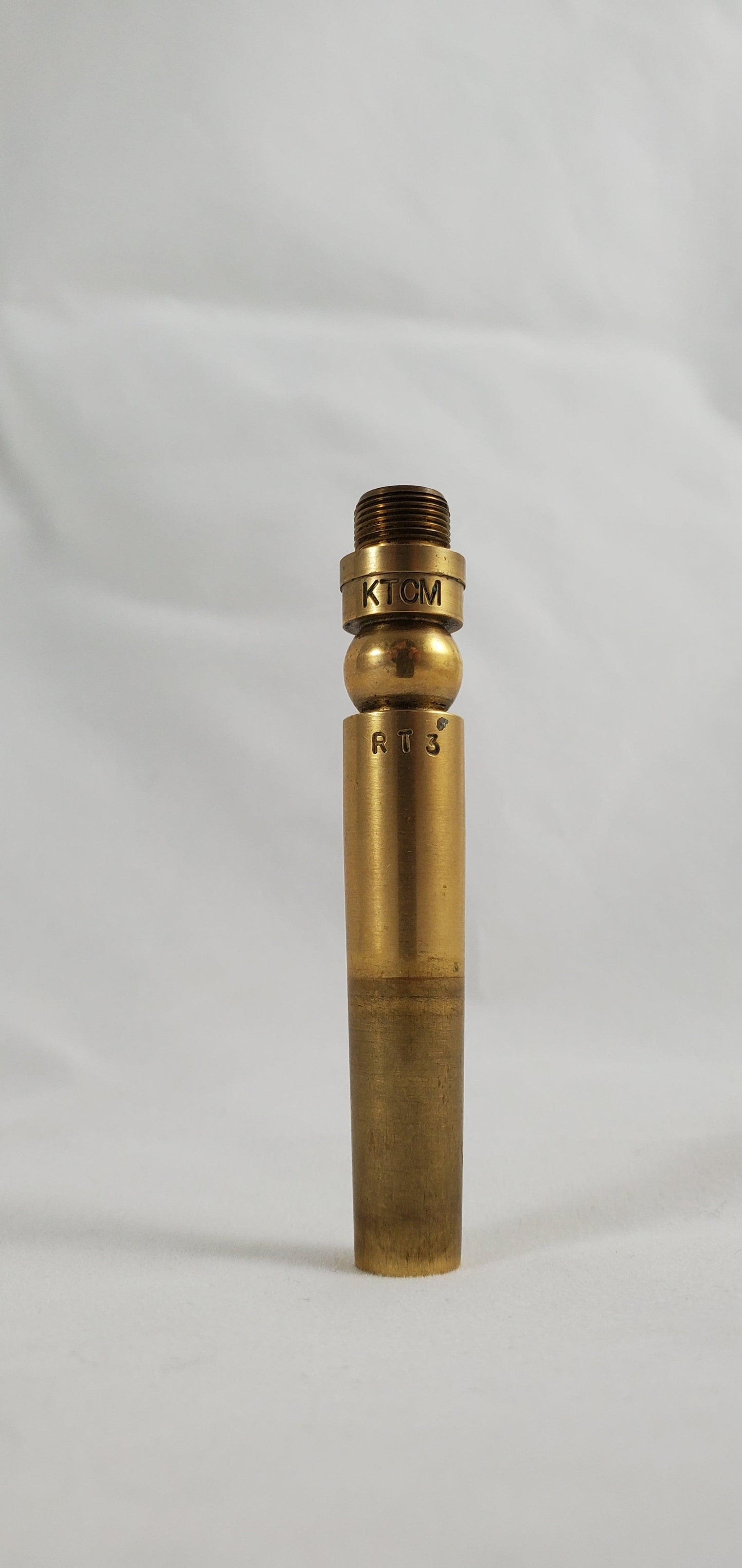 Used Warburton Trumpet Mouthpiece Raw Brass Backbore RT3