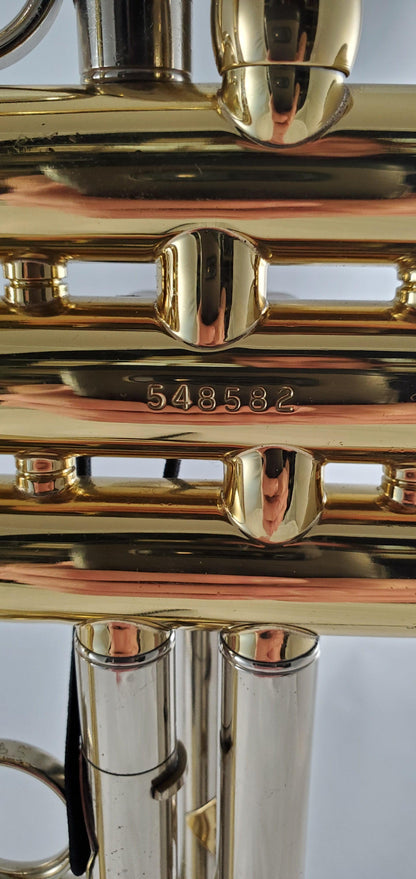 Used Bach Large Bore C Trumpet Model 239 SN 548582 in Lacquer Finish