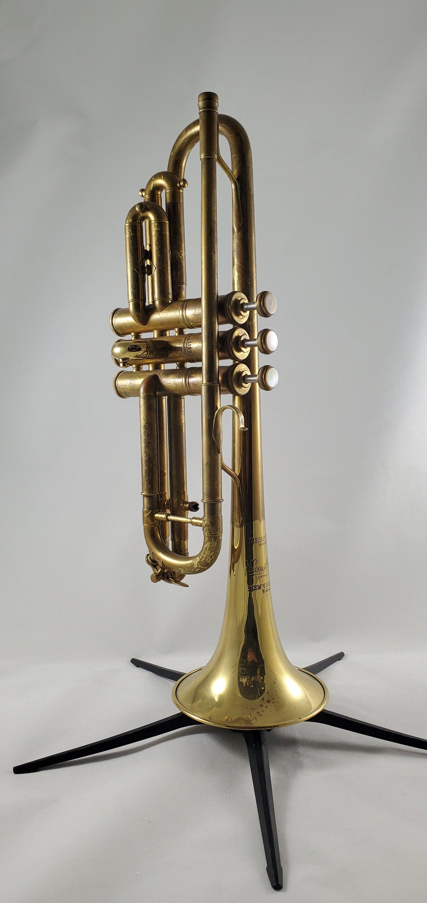 Used NY Bach Mercury Bb Cornet SN 11996