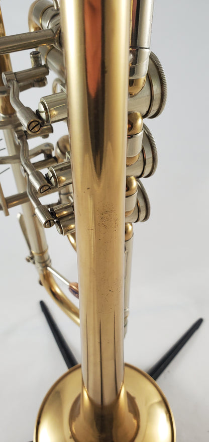 Used B&S Hieber Rotary Bb Trumpet SN 0200446