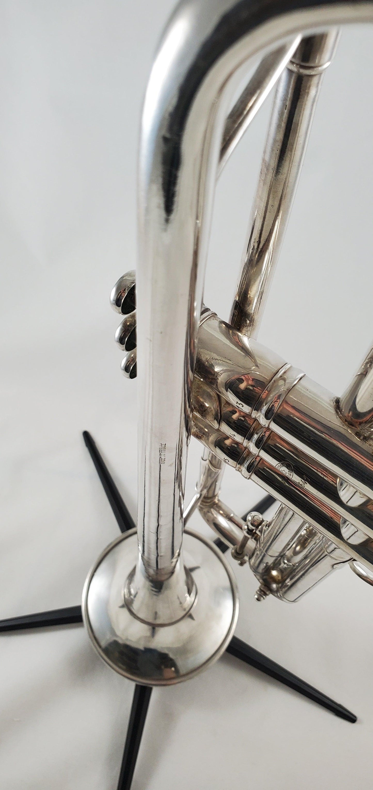 Used F. Besson Brevete Bb Trumpet in Silver SN: 92641