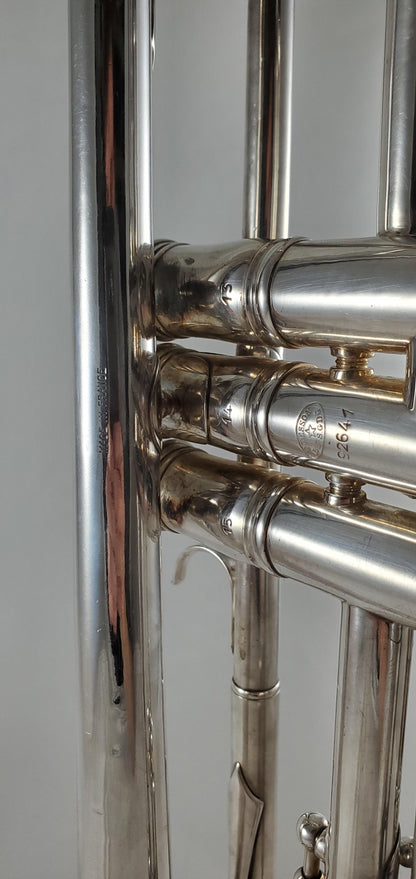 Used F. Besson Brevete Bb Trumpet in Silver SN: 92641