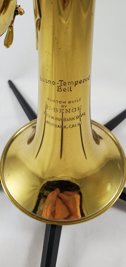 Used E-Benge Resno-Tempered Bell Bb Trumpet SN: 8199