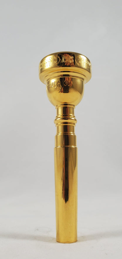 Used Bach 3C Centennial Trumpet Mouthpiece Gold-Plated