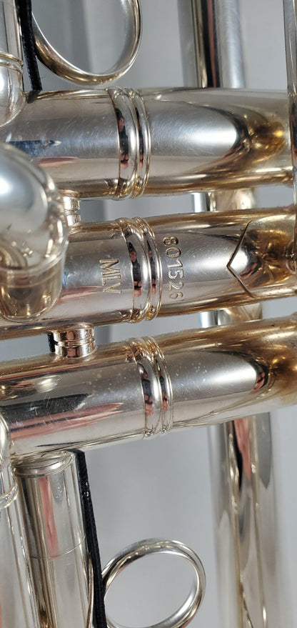 Used Bach 19072 MLV Bb Trumpet in Silver SN: 801526