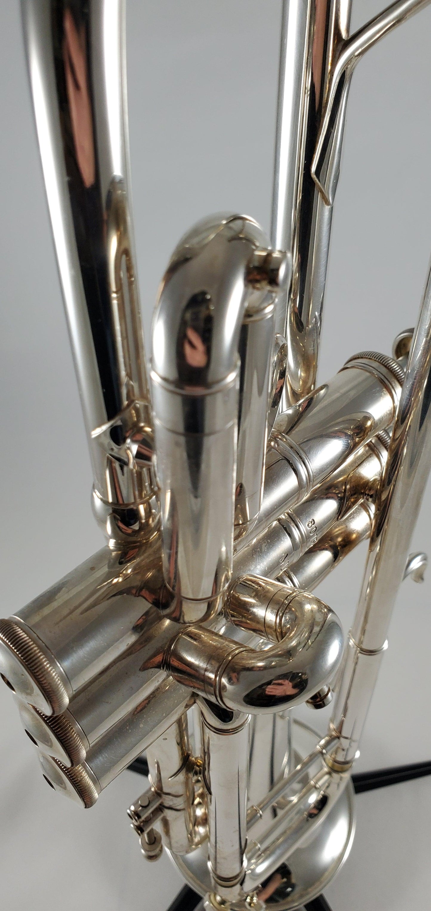 Used Bach 19072 MLV Bb Trumpet in Silver SN: 801526