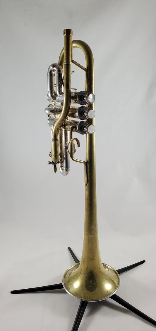 Used Malone Conversion Bach Eb/D Trumpet SN: 437485