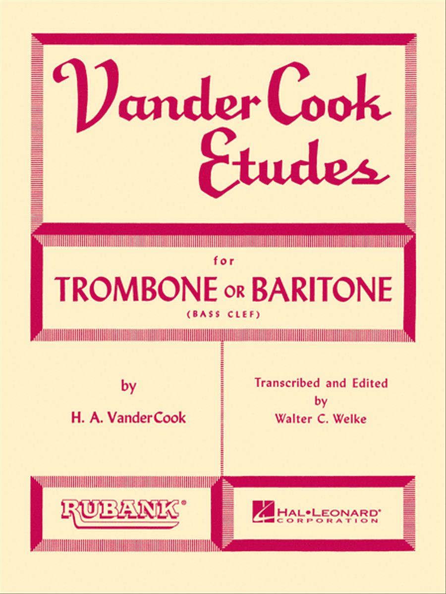VanderCook Etudes for Trombone or Baritone