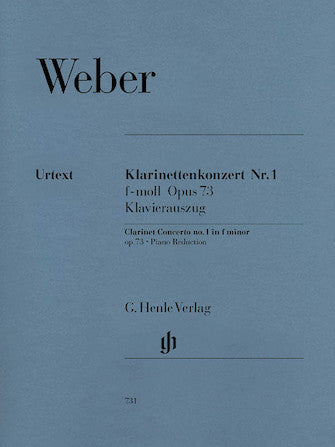 CARL MARIA VON WEBER Clarinet Concerto no. 1 f minor op. 73