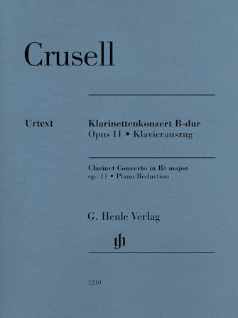 BERNHARD HENRIK CRUSELL Clarinet Concerto B flat major op. 11