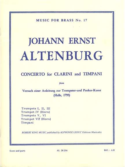 Altenburg -- Concerto for 7 Trumpets and Timpani