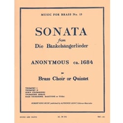 Sonata from Die Bankelsangerlieder for Brass Choir or Quintet
