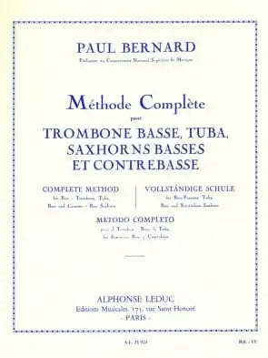 Bernard, Paul - Method for Bass Trombone