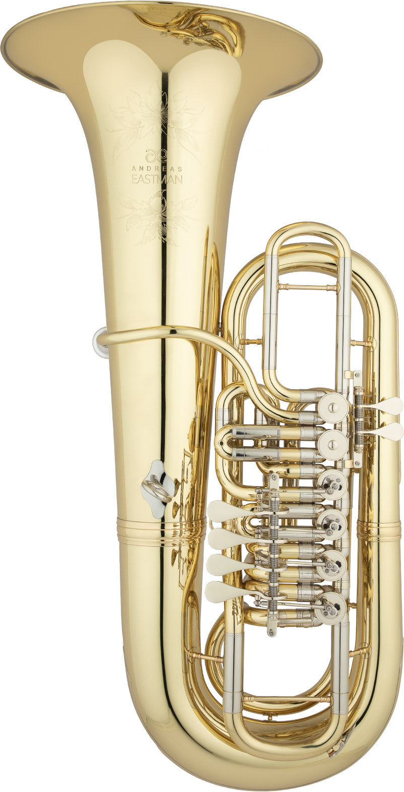 Eastman EBF866 6-Valve 4/4 F Tuba Lacquer Yellow Brass Bell