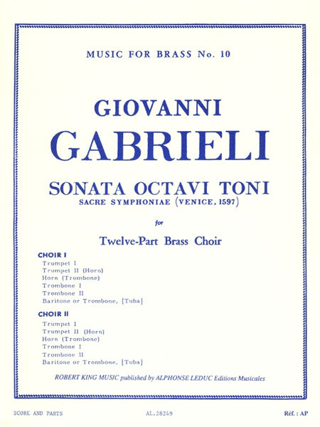 Gabrieli — Sonata Octavi Toni for Brass Choir