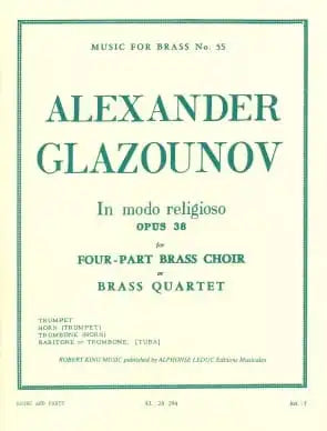 In Modo Religioso for Brass Quartet – Glazounov