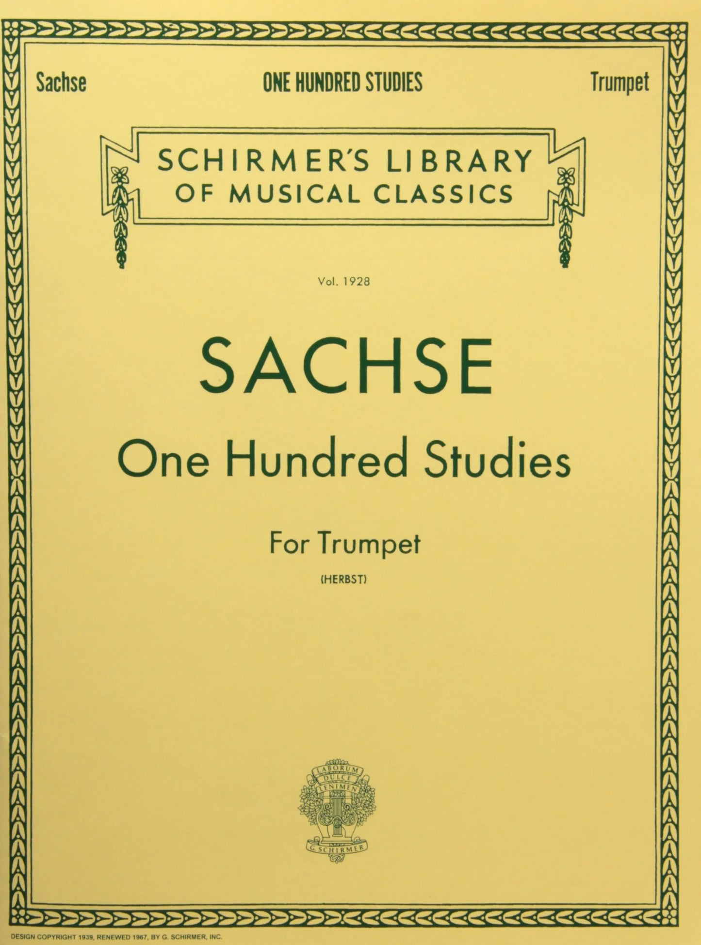 Sachse — 100 Studies for Trumpet
