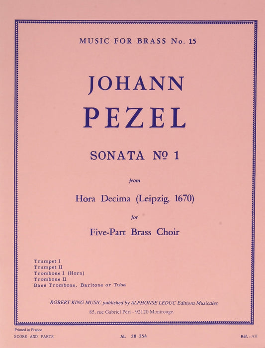 Pezel — Hora Decima: Sonata No. 1 for Brass Quintet
