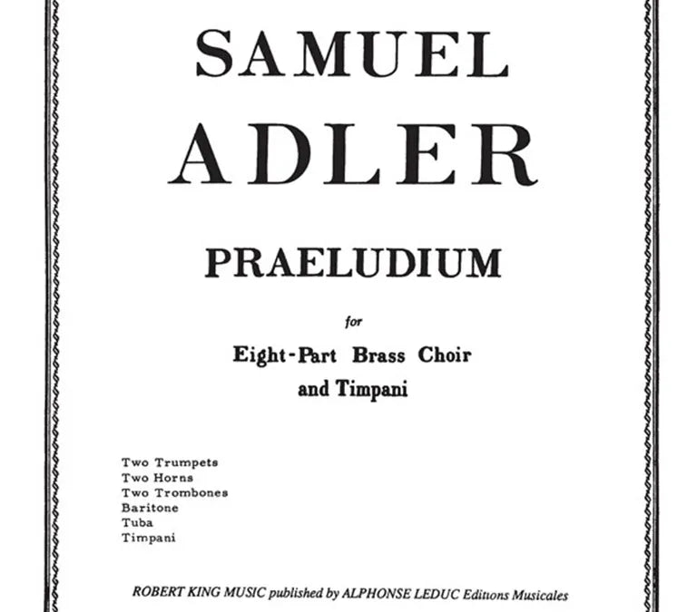 Adler — Praeludium for Brass Octet