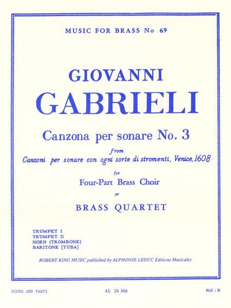 Gabrieli — Canzona Per Sonare No. 3 for Brass Quartet
