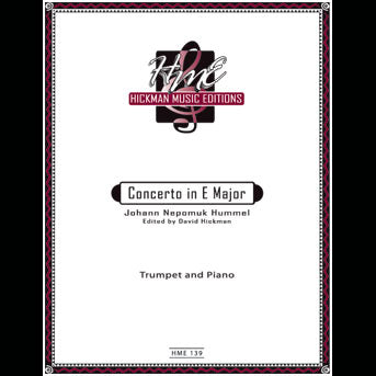Hummel, J. N. — Concerto in E-Flat, edited by David Hickman