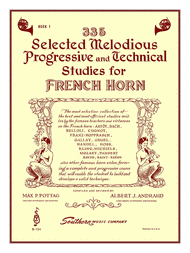 Andraud / Pottag -- 335 Selected Melodious Progressive and Technical Studies for French Horn, Book 1