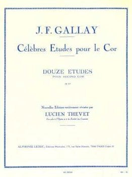 Gallay, J.F. - OP. 57 12 Etudes for 2nd (low) Horn