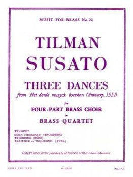 Susato -- 3 Dances for Brass Quartet