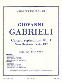 Gabrieli, Giovanni - Canzon septimi toni No. 1 for Eight-part Brass Choir