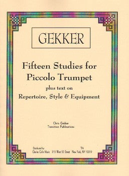 Gekker – Fifteen Studies for Piccolo Trumpet