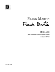 Martin, Frank - Ballade for Trombone and Piano