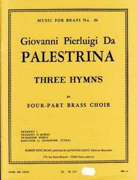 Palestrina -- 3 Hymns for Brass Quartet